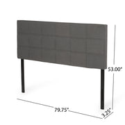 King / California King Sized Headboard - Charcoal Gray - R&R Furniture Gallery (Fountain Valley, CA)