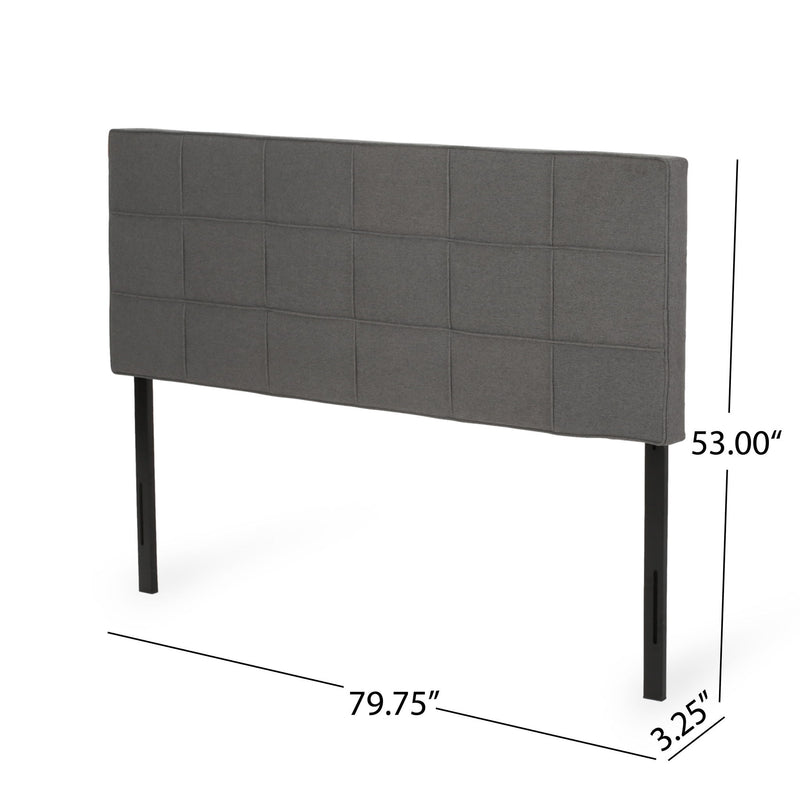 King / California King Sized Headboard - Charcoal Gray - R&R Furniture Gallery (Fountain Valley, CA)