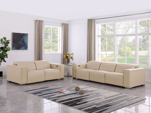 1208 - Leather Reclining Set (Sofa & Loveseat With Four Power Recliners) - R&R Furniture Gallery (Fountain Valley, CA)