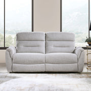 Eastre - Power Motion Sofa With USB Port - Beige Chenille - R&R Furniture Gallery (Fountain Valley, CA)