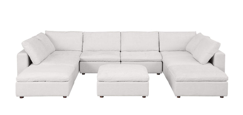 1100 - Top-Grain Italian Leather 9-Piece Sectional With Chaise