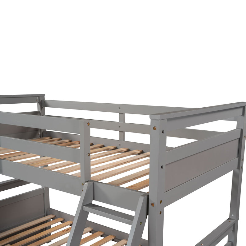 DreamHaus bunk bed with integrated storage, featuring a sturdy frame, ladder, and built-in drawers for space-saving organization.
