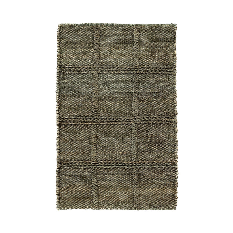 Classic Home Aberdeen jute area rug with natural woven texture, beige color, and soft fibers suitable for living room or bedroom decor.