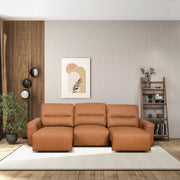 Grant - Triple Power Convertible Sofa - Cognac - R&R Furniture Gallery (Fountain Valley, CA)