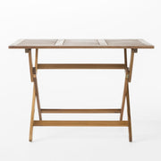 Blissique - Outdoor Foldable Wood Dining Table With Slat Design - R&R Furniture Gallery (Fountain Valley, CA)