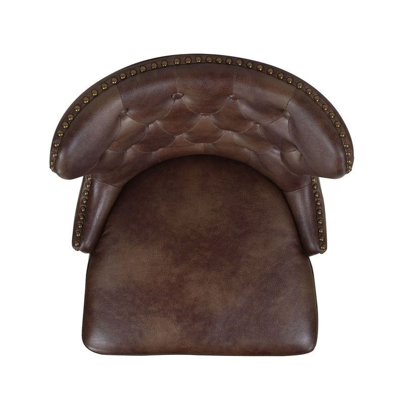 Holmes - Tufted High Back 360 Swivel Counter Height Barstool - R&R Furniture Gallery (Fountain Valley, CA)