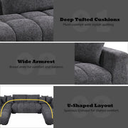 Chosen - Sectional Sofa With 3 Pillows - R&R Furniture Gallery (Fountain Valley, CA)