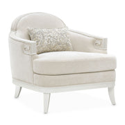 La Marisia - Chenille Matching Chair - Tranquil / Creamy Pearl - R&R Furniture Gallery (Fountain Valley, CA)