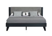 Panther Contemporary Grey & Black 4-Piece Bedroom Set — view 3