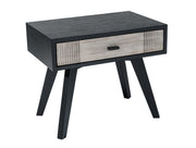 Panther Contemporary Grey & Black 4-Piece Bedroom Set