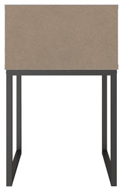 Neilsville - One Drawer Night Stand - Vinyl-Wrapped - Whitewash - R&R Furniture Gallery (Fountain Valley, CA)