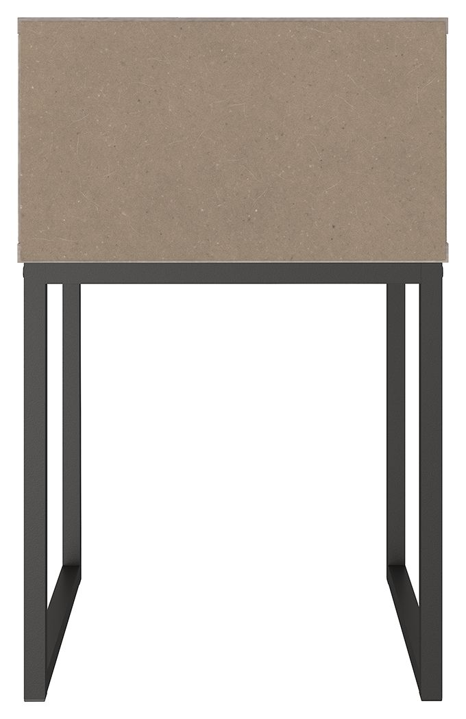 Neilsville - One Drawer Night Stand - Vinyl-Wrapped - Whitewash - R&R Furniture Gallery (Fountain Valley, CA)
