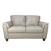 Pacific Palisades - Loveseat - Beige Leather - R&R Furniture Gallery (Fountain Valley, CA)