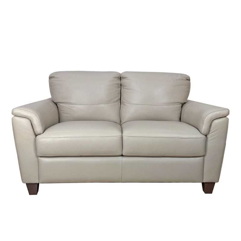 Pacific Palisades - Loveseat - Beige Leather - R&R Furniture Gallery (Fountain Valley, CA)