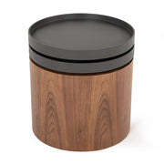 Bascom Modern Walnut End Table W/ Swivel Top — view 3
