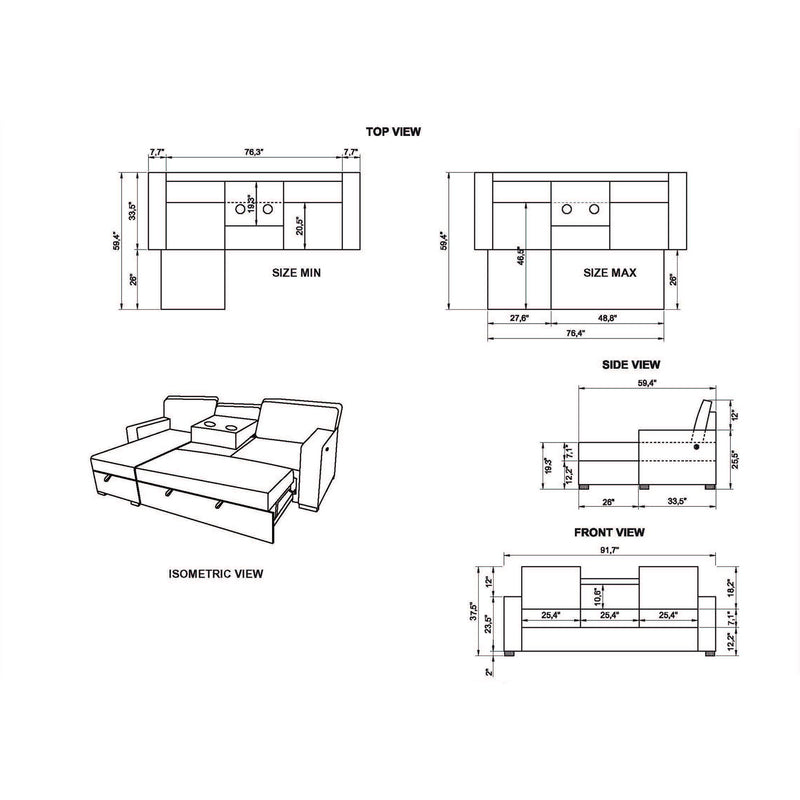 Territory - Pull Out Sofa Bed - R&R Furniture Gallery (Fountain Valley, CA)