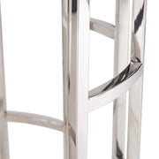 Silvan Modern Marble & Stainless Steel End Table — view 4