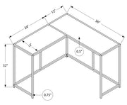 Corner Accent Console Table For Entryway, Unique L-Shaped Design - R&R Furniture Gallery (Fountain Valley, CA)