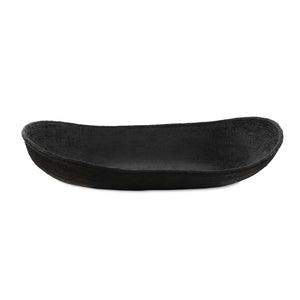 Ember - Weave Indoor-Outdoor Oblong Bowl - Black