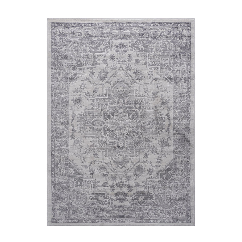 Marfi - 6' X 9' Oriental Area Rug - Silver - R&R Furniture Gallery (Fountain Valley, CA)