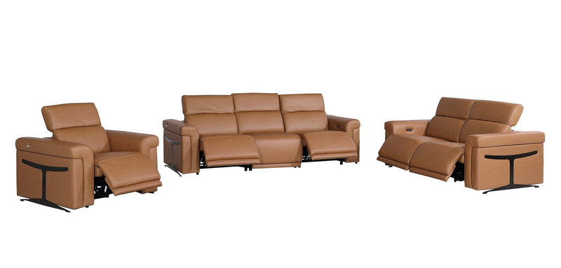 1126 - 6-Piece Modular Power Reclining Sofa, Loveseat & Chair Set In With 5 Power Recliners & Power Headrests