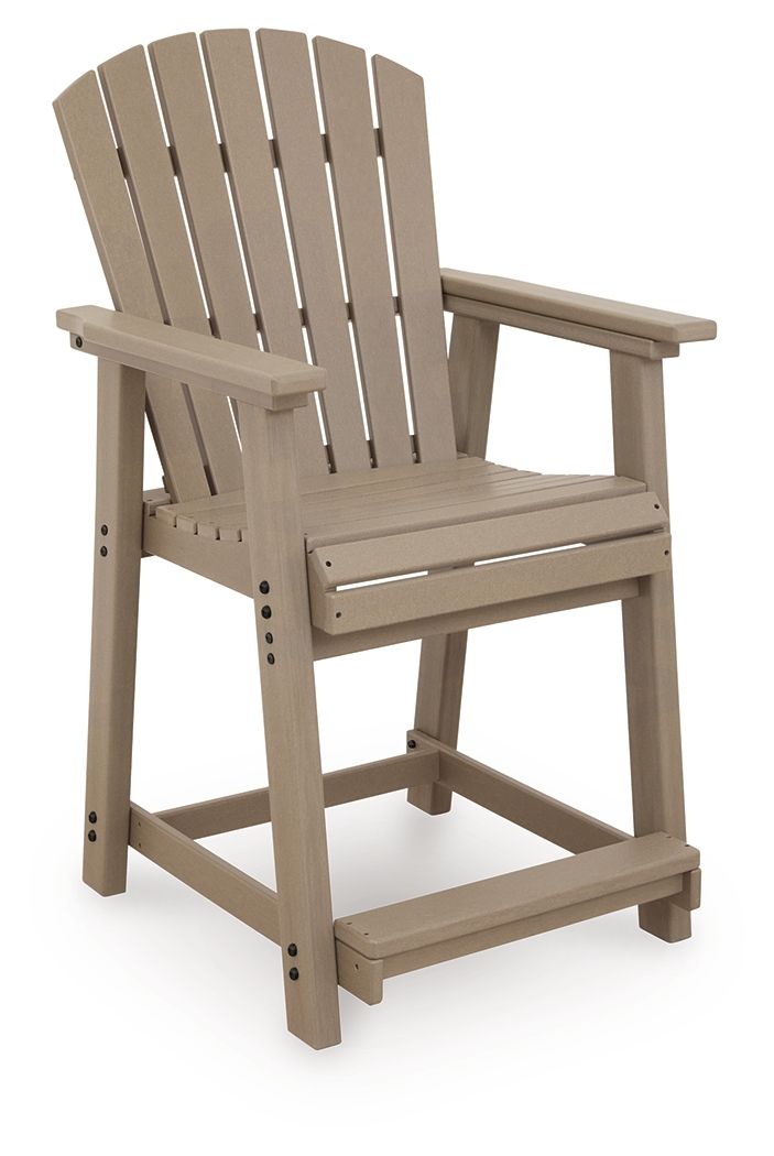 Seacliff Beach - Barstool (Set of 2) - Medium Brown - R&R Furniture Gallery (Fountain Valley, CA)
