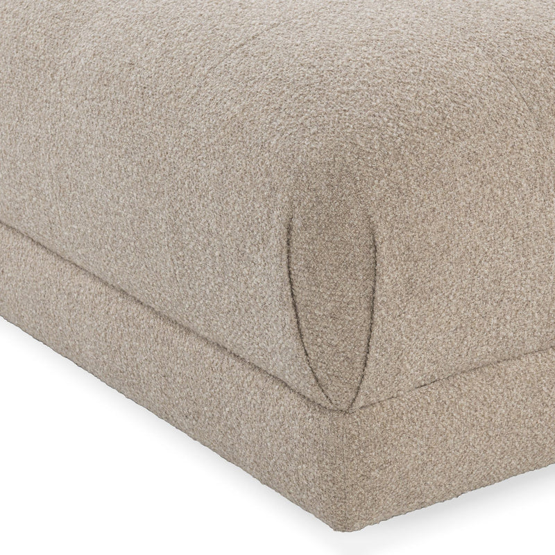 Adalynne - Upholstered Square Ottoman - Buttermilk - R&R Furniture Gallery (Fountain Valley, CA)