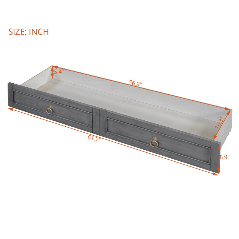 DreamHaus cabinet Murphy bed with large drawers and stylish design, featuring a sleek, modern look and functional storage.