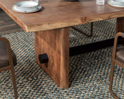Brinton - 80" Dining Table - Acorn Brown - R&R Furniture Gallery (Fountain Valley, CA)
