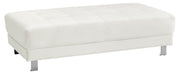 Contemporary upholstered ottoman from Glory Furniture, ideal for living room decor and comfortable seating.