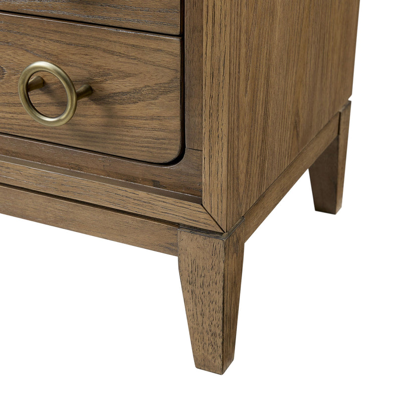 3 Drawer Nightstand With USB - Latte - R&R Furniture Gallery (Fountain Valley, CA)