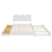 Platform Bed With With 2 Big Drawers And Trundle - R&R Furniture Gallery (Fountain Valley, CA)