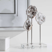 White natural stone sculpture from Uttermost's Cyrene collection, featuring a detailed and elegant figurine for home decor.