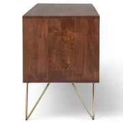 Hunter - TV Media Stand - Umber Brown Stain - R&R Furniture Gallery (Fountain Valley, CA)
