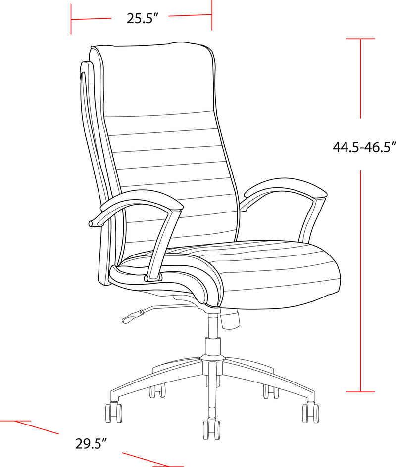 Dc#370 - Leather Desk Chair - R&R Furniture Gallery (Fountain Valley, CA)