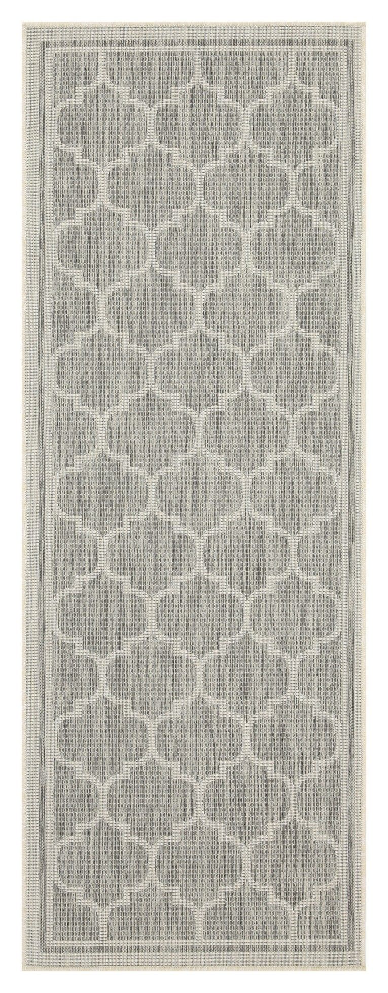 Sunshine - 5'3" X 7'3" Indoor & Outdoor Area Rug - Silver - R&R Furniture Gallery (Fountain Valley, CA)