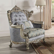 Miliani - Chair With Pillow - Fabric & Antique Bronze - R&R Furniture Gallery (Fountain Valley, CA)