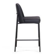 Set of two TOV Furniture Sydney counter stools with wooden legs and upholstered seats, ideal for kitchen or bar area.