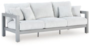 Hurley Park - Sofa With Cushion - Gray - R&R Furniture Gallery (Fountain Valley, CA)