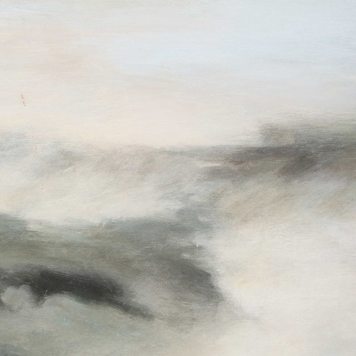 Crossing Paths - Coastal Landscape Painting - Black / Blue / Gray / White