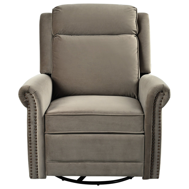 360 Degrees Swivel Recliner Manual Rocking Recliner Home With Adjustable Backrest - R&R Furniture Gallery (Fountain Valley, CA)