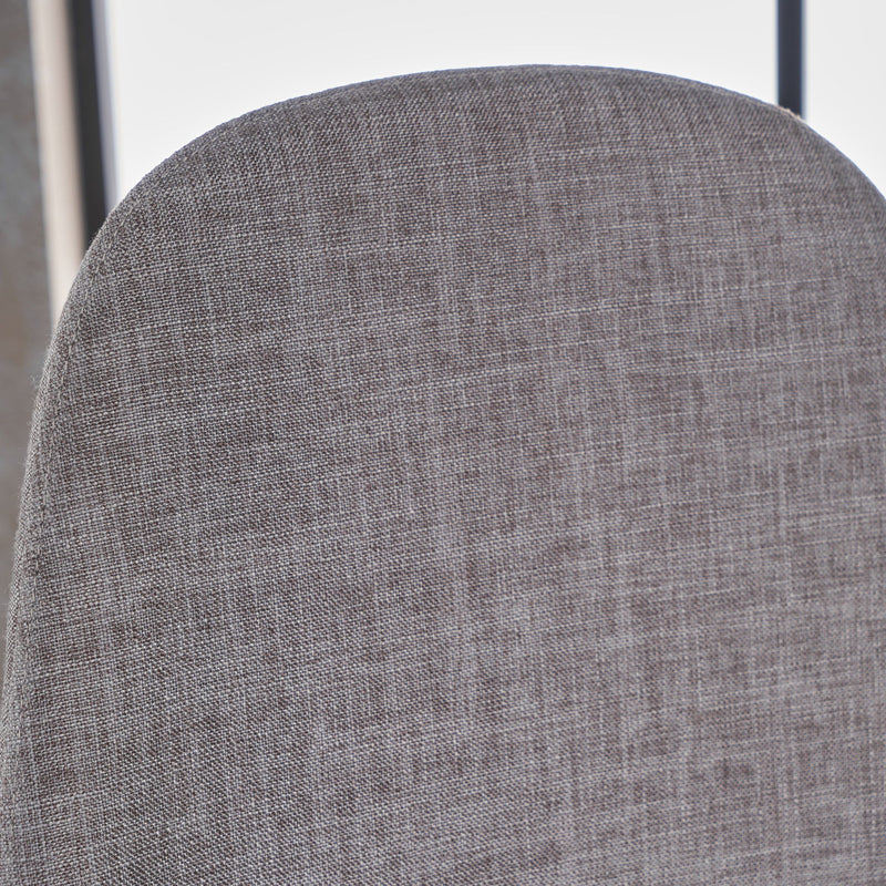 Modern Minimalist Fabric Dining Chair With Iron Legs - R&R Furniture Gallery (Fountain Valley, CA)