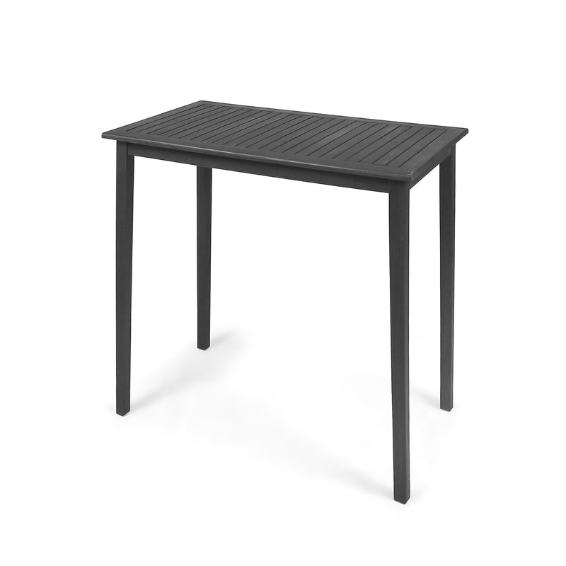 Outdoor Minimalist Acacia Wood Rectangle Bar Table - R&R Furniture Gallery (Fountain Valley, CA)