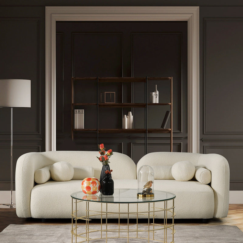 Donna - Japandi Design Boucle Sofa - R&R Furniture Gallery (Fountain Valley, CA)