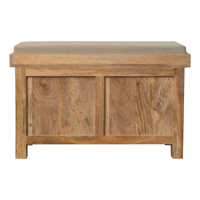 Rattan Basket Linen Bench - Brown - R&R Furniture Gallery (Fountain Valley, CA)