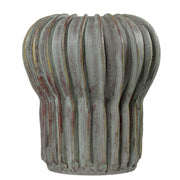 Gray green terracotta vase from TOV Furniture's Visha collection, showcasing a smooth, rounded shape and textured surface.