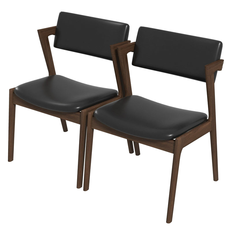 Edwin - Mid-Century Modern Dining Chair (Set of 2) - R&R Furniture Gallery (Fountain Valley, CA)