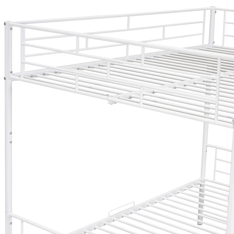 Metal Bunk Bed With Shelf And Guardrails - R&R Furniture Gallery (Fountain Valley, CA)