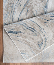 Elegance - 5'3" X 7'3" Polyester Area Rug - Ivory - R&R Furniture Gallery (Fountain Valley, CA)