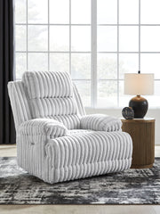 Rhines Falls - Zero Wall Recliner - Alloy - R&R Furniture Gallery (Fountain Valley, CA)